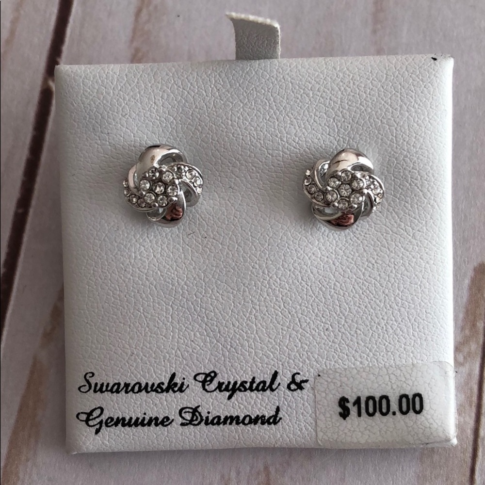 Swarovski diamond earrings